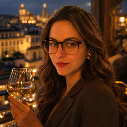 R1 Brown Horizon — Magnetic Clip-On Eyewear