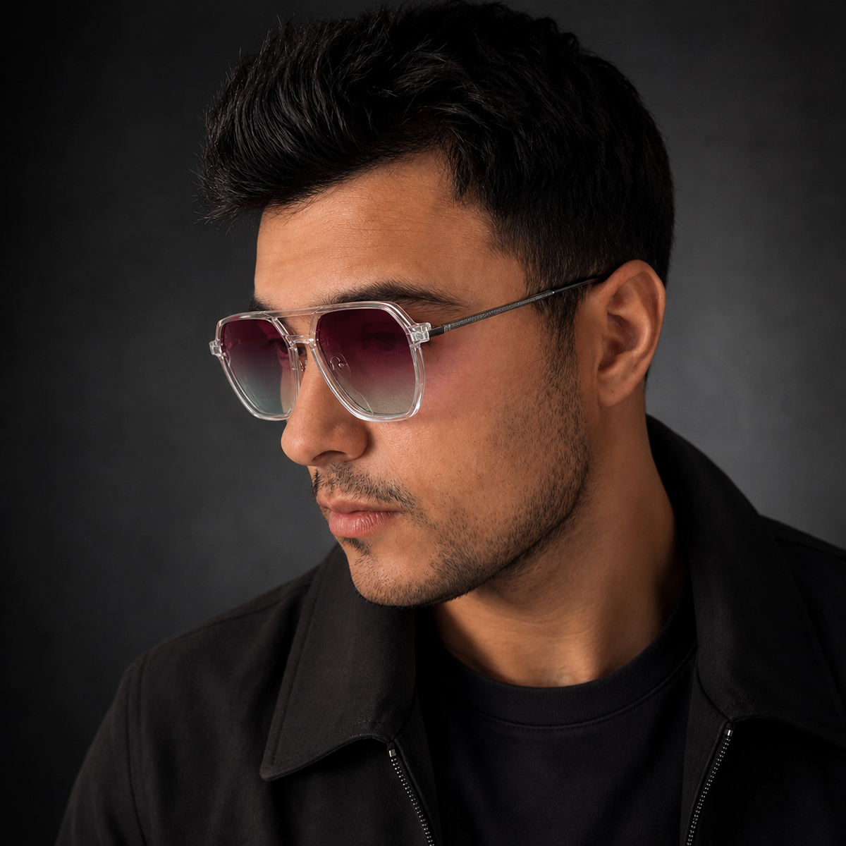 R26 Horizon — Pure Silver Magnetic Clip-On Eyewear
