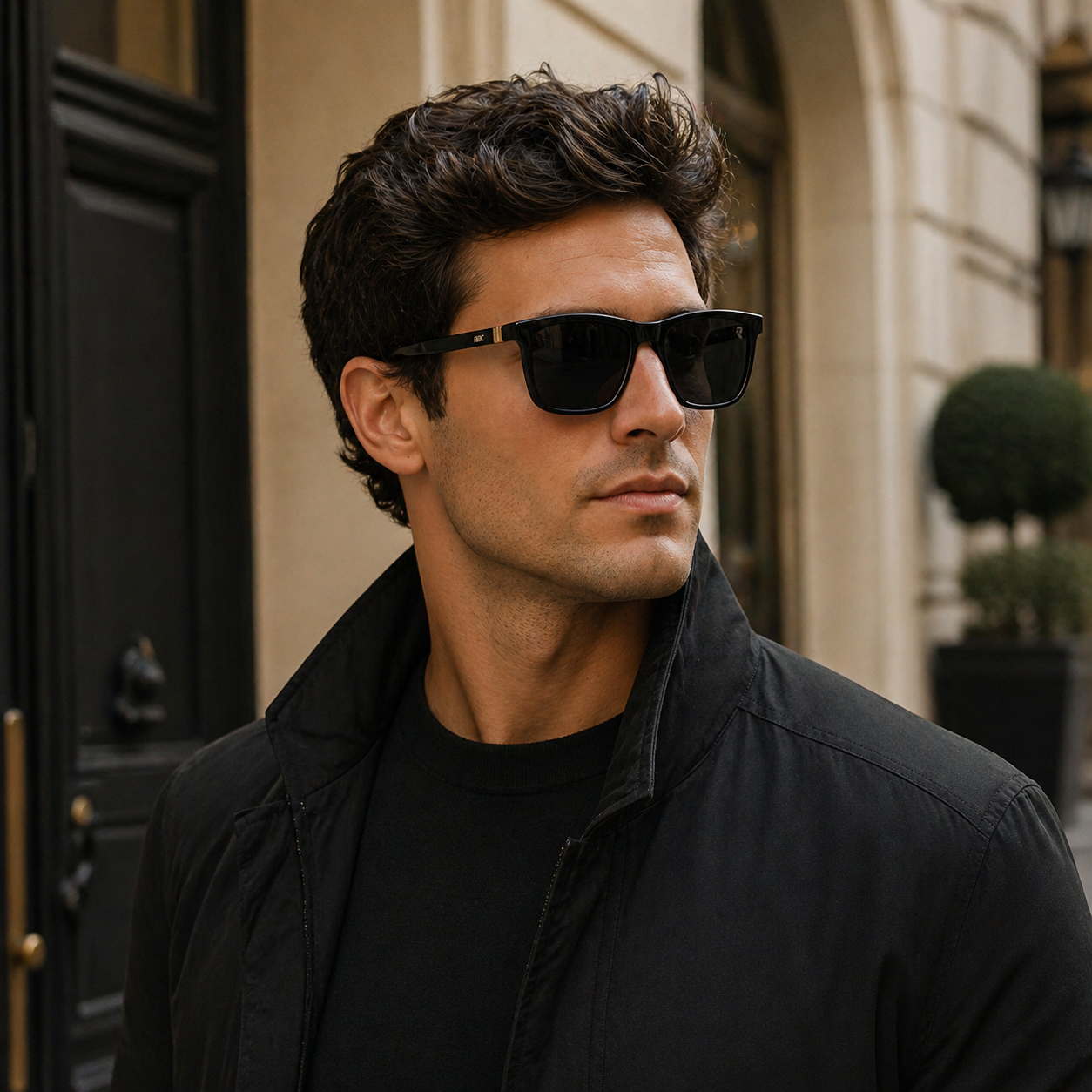 R9 Noir Gold — Magnetic Clip-On Eyewear