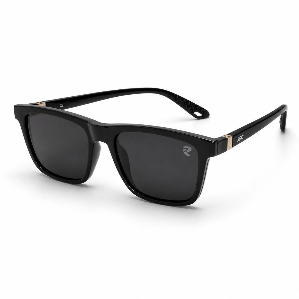 R9 Noir Gold — Magnetic Clip-On Eyewear