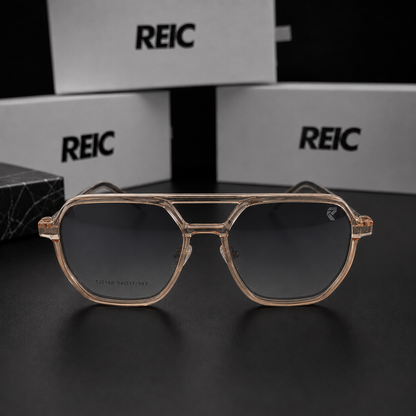 R26 Horizon — Silver and Black Magnetic Clip-On Eyewear