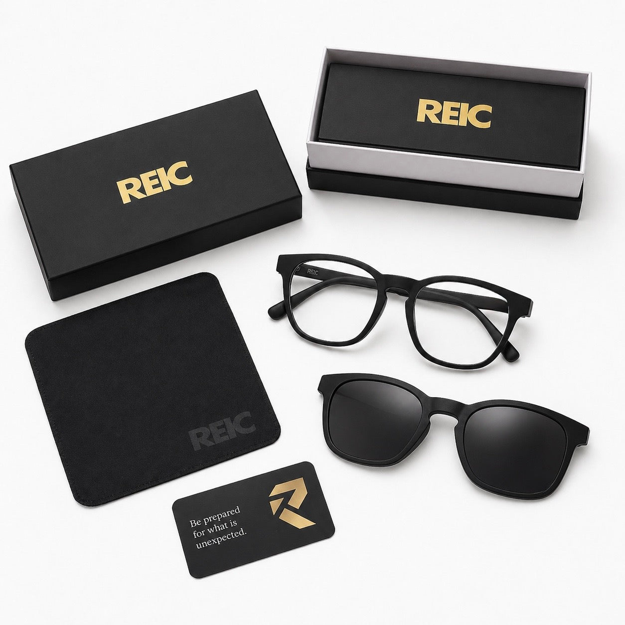R4 — Urban Matte Magnetic Clip-On Eyewear