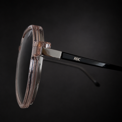 R26 Horizon — Silver and Black Magnetic Clip-On Eyewear