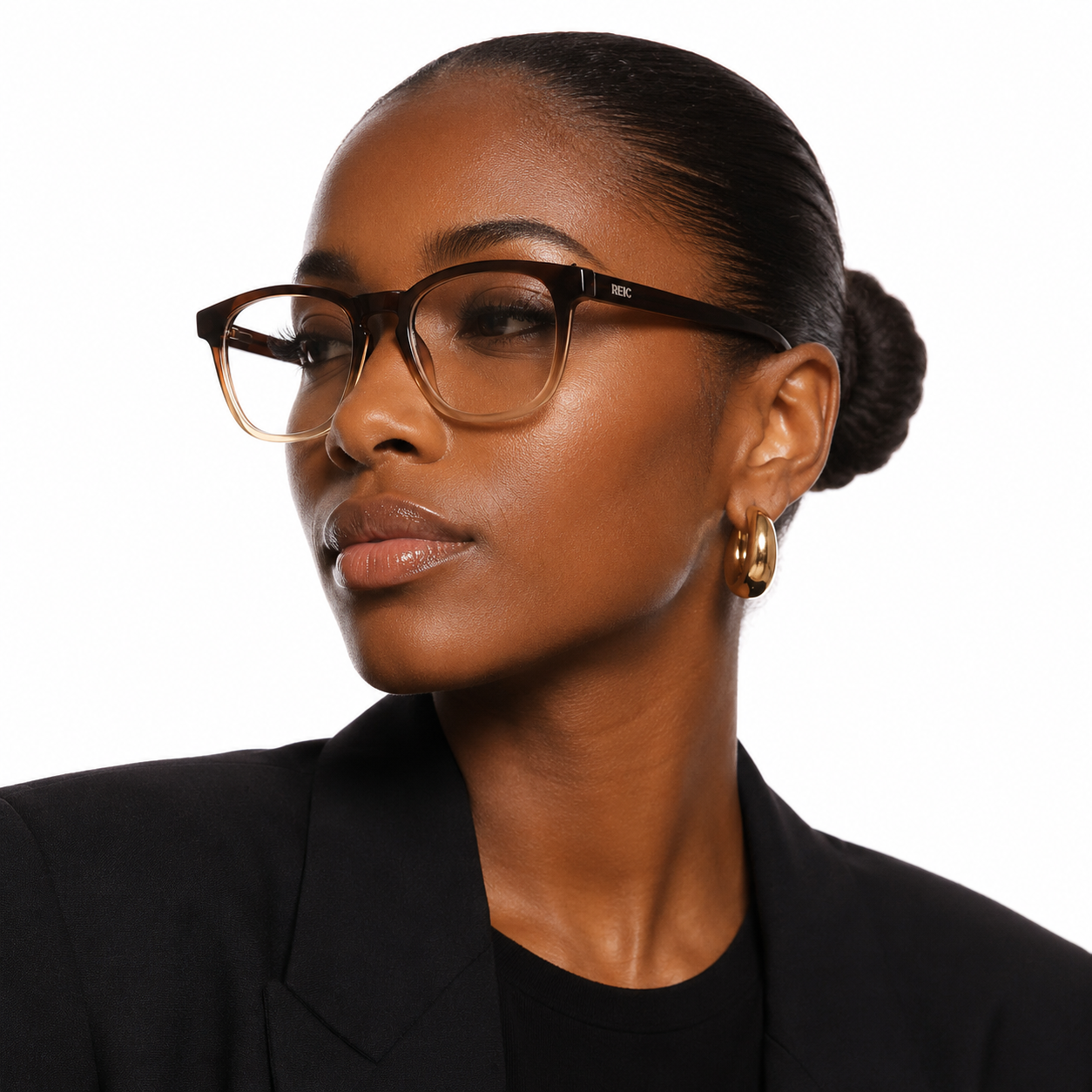 R1 Brown Horizon — Magnetic Clip-On Eyewear