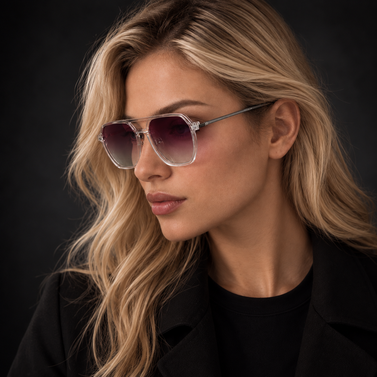 R26 Horizon — Pure Silver Magnetic Clip-On Eyewear