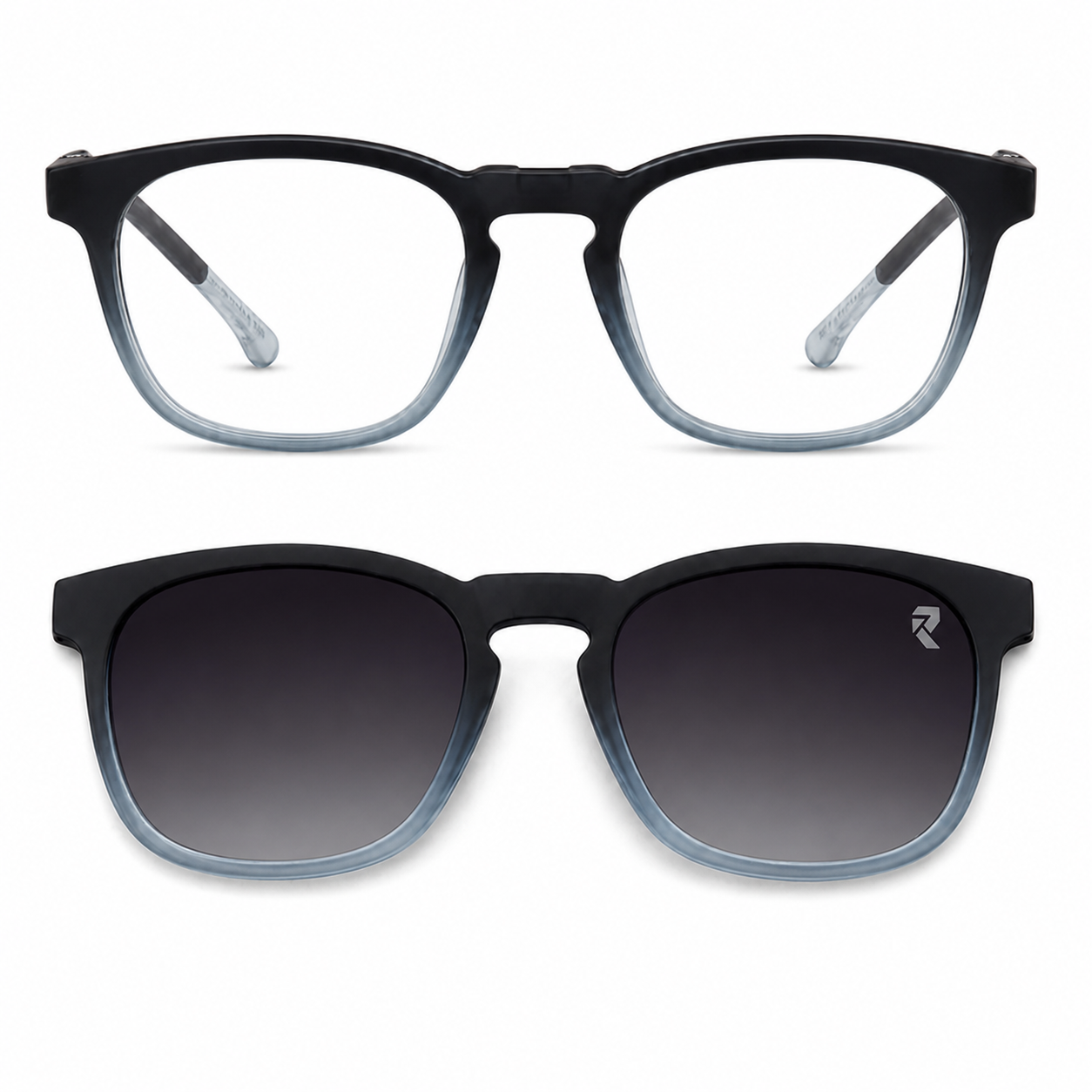 R3— Ocean Fade Magnetic Clip-On Eyewear