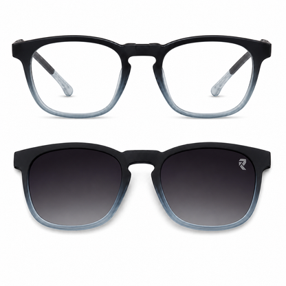 R3— Ocean Fade Magnetic Clip-On Eyewear