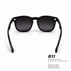 R11 Onyx Gloss — Magnetic Clip-On Eyewear