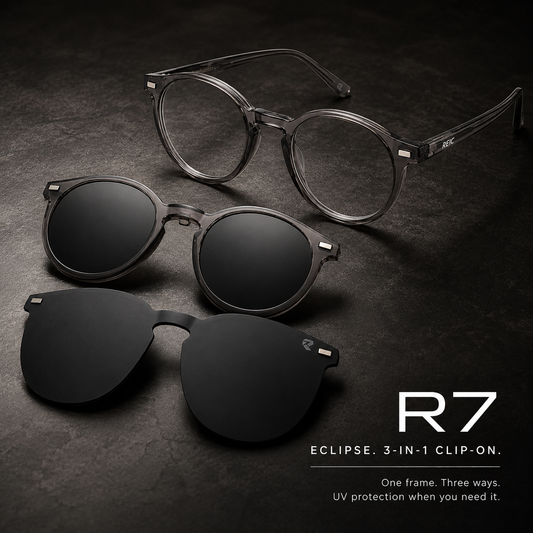 R7 — Eclipse 3-in-1 Clip-On Eyewear