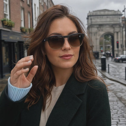 R1 Brown Horizon — Magnetic Clip-On Eyewear