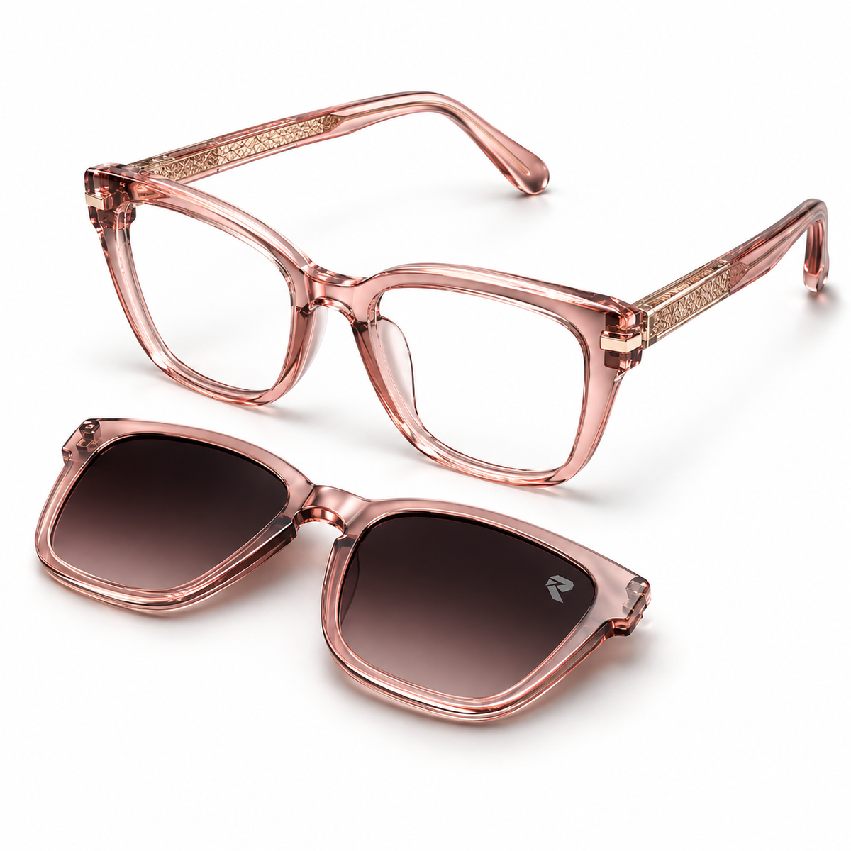 R8 Rosé Mirage — Óculos Magnéticos de Encaixe