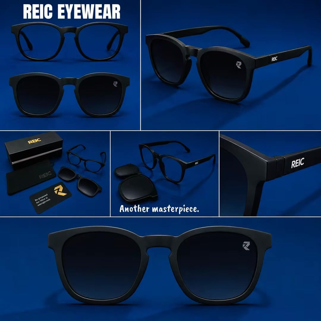 R4 — Urban Matte Magnetic Clip-On Eyewear